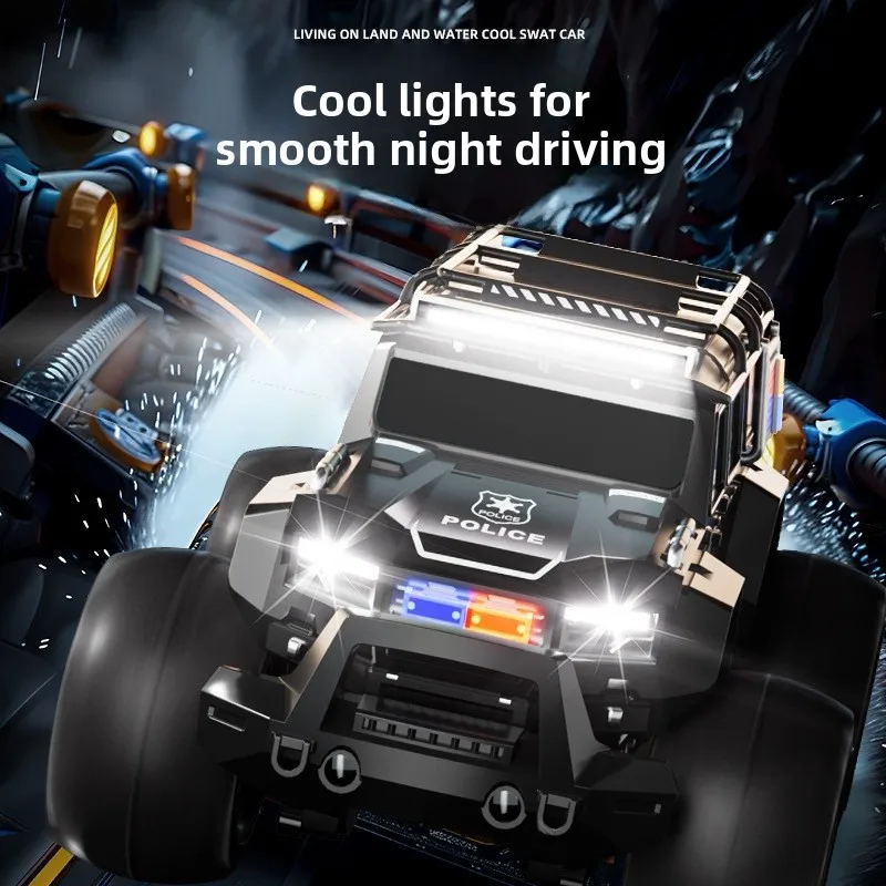 

Cross-Border Remote Control Off-Road Climbing Car Four-Wheel Drive Aquatic Terrrestrial Special Vehicle Large Footprint Water...