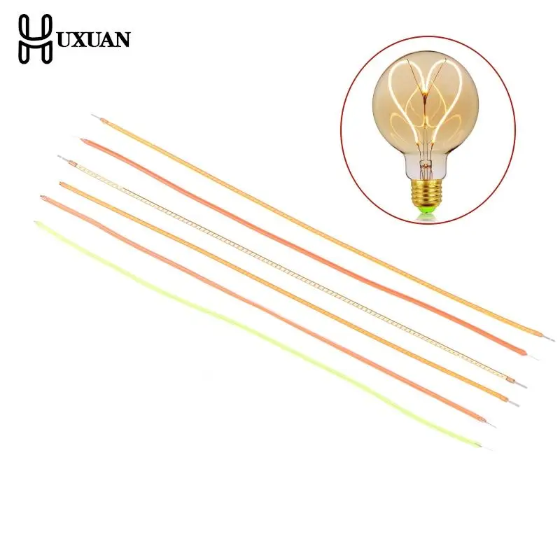 Led Soft Filament Edison Bulb Filament Spiral Bulb Filament DC3V 100mA 185mm Diode Flexible Filament Fitting DIY