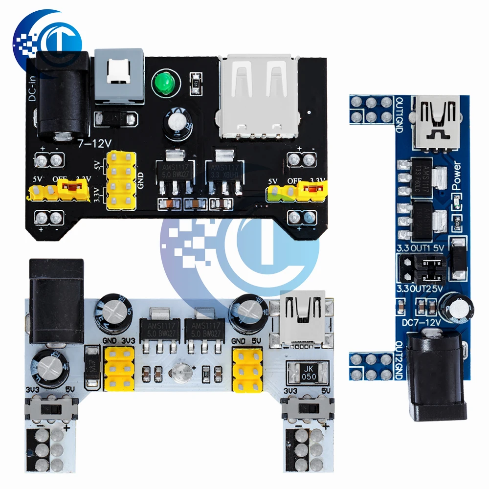 1 قطعة وحدة إمداد الطاقة اللوح MB102! اللوح الأبيض وحدة الطاقة المخصصة 2-way 3.3 فولت 5 فولت MB-102 لوح خبز بدون لحام