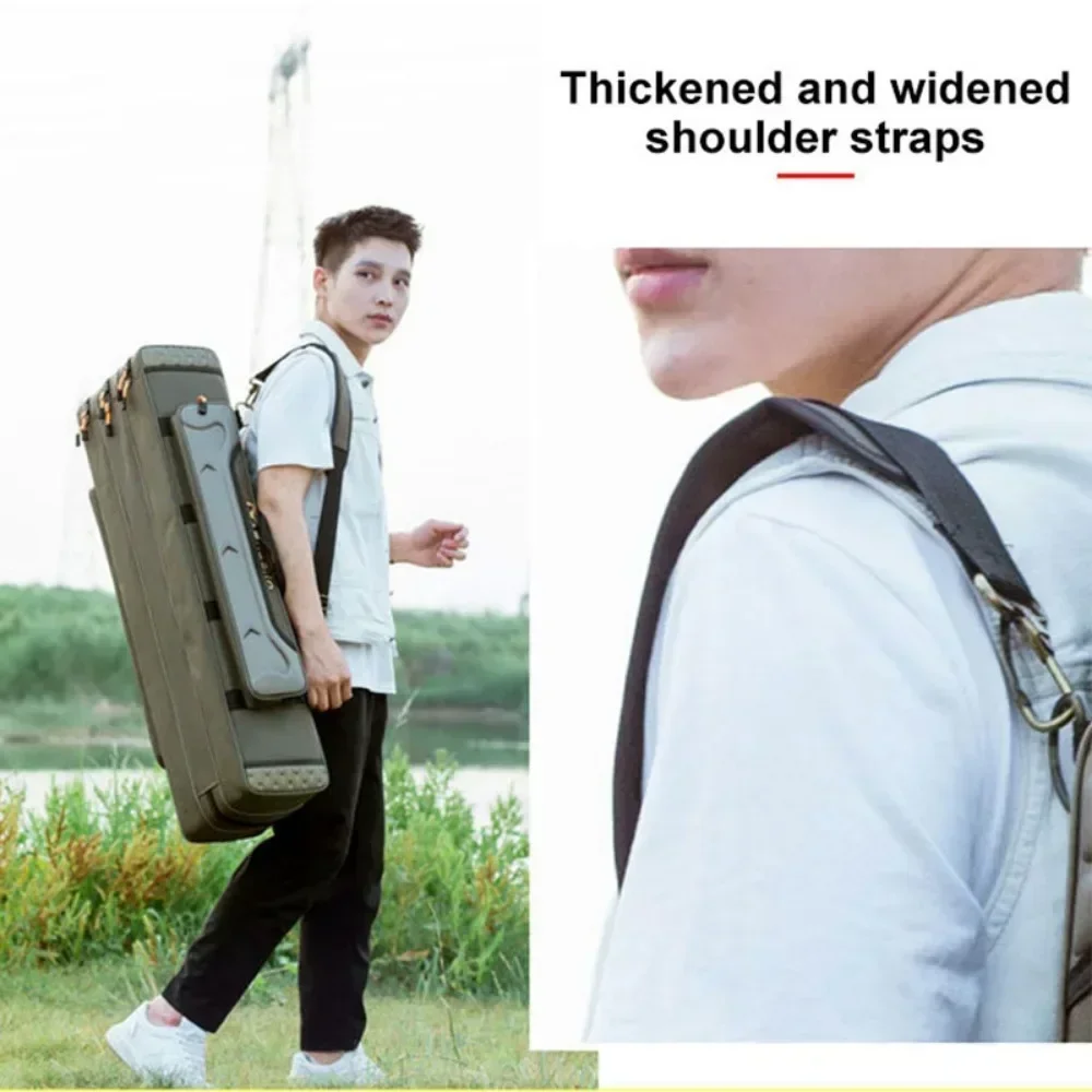 2/3/4 طبقة 80/100/120/125 سنتيمتر متعددة الوظائف حقيبة الصيد سعة كبيرة الصيد رود بكرة الطعم Btorage حقيبة لقضبان الصيد والعتاد