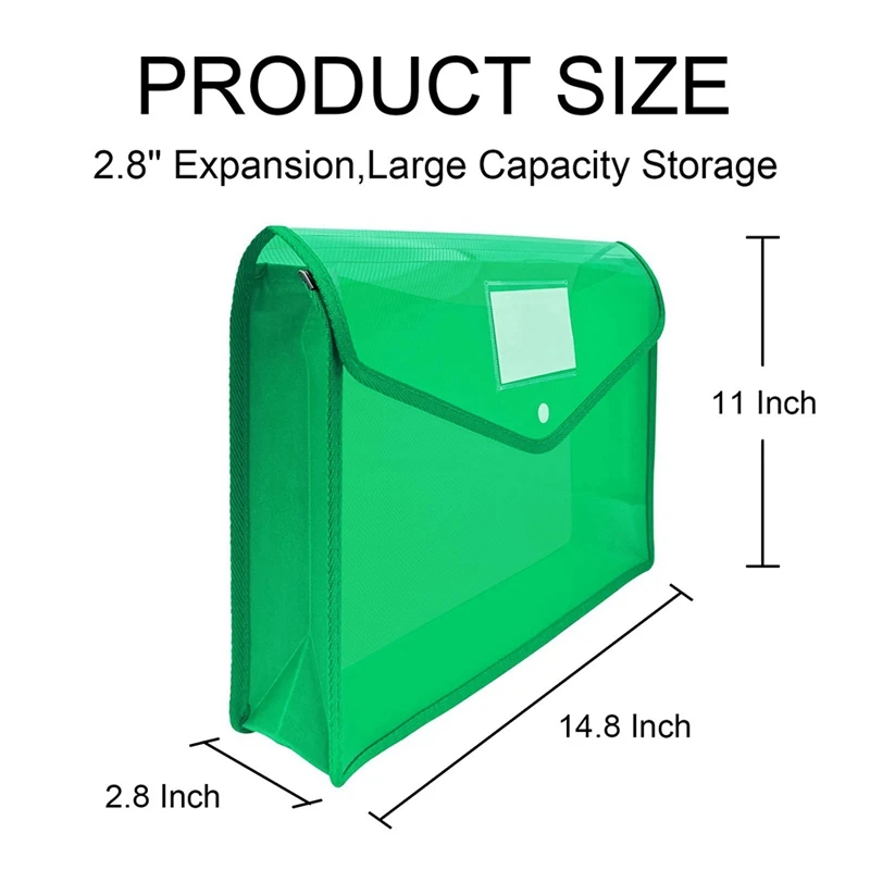 File Wallet Envelope Expanding File Folder Document Organizer With Snap Closure For School Office Home Storage