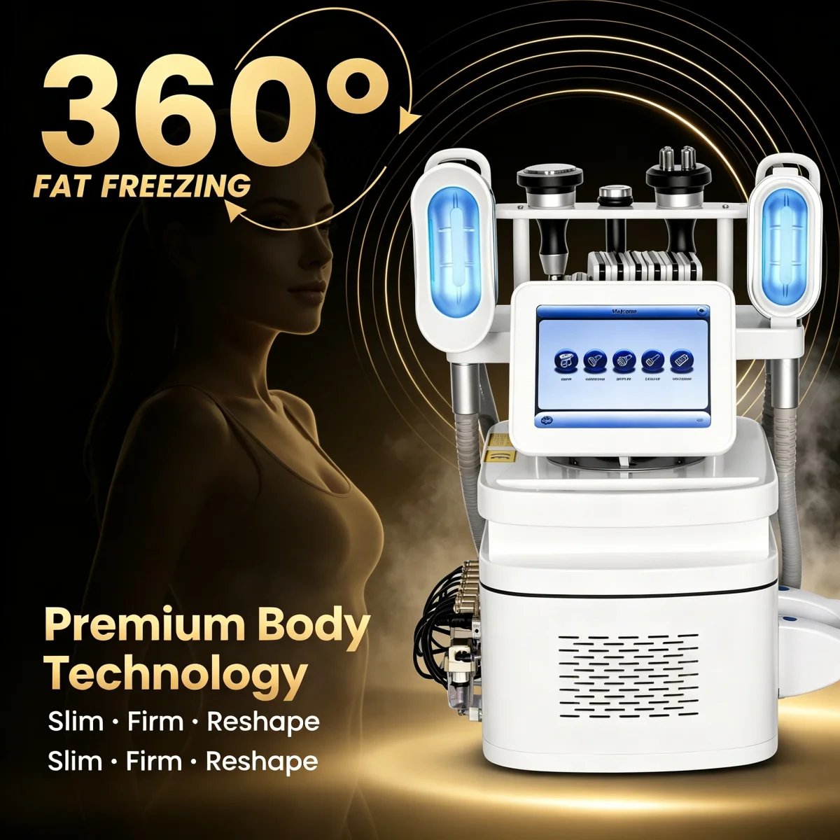 360° Cryo Body Sculpting Fat Loss For Effective Fat Elimination Cellulite Minimization Utilizing Vacuum Cavitation Technique