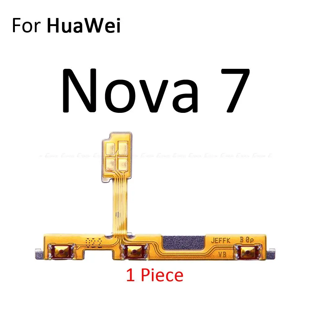 Tombol Volume tombol ON OFF kunci senyap daya Kabel Flex senyap untuk bagian HuaWei Nova 8 7i 7 Pro SE 5T Lite 3 Plus