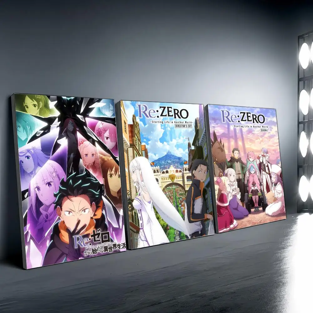 ReZero - Starting Life in Another World Poster Vintage Wall Art Aesthetic Room Decor Print Living Room Bedroom Home Decoration