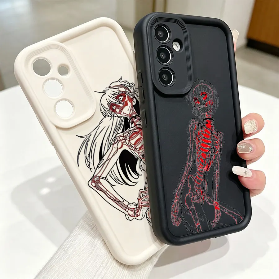 X‑Ray Skeleton EVA Ayanami Rei Asuka Case For Samsung Galaxy S26 S25 S24 S23 S22 Ultra FE + A06 A07 A16 A17 A26 A36 A55 A56 A57