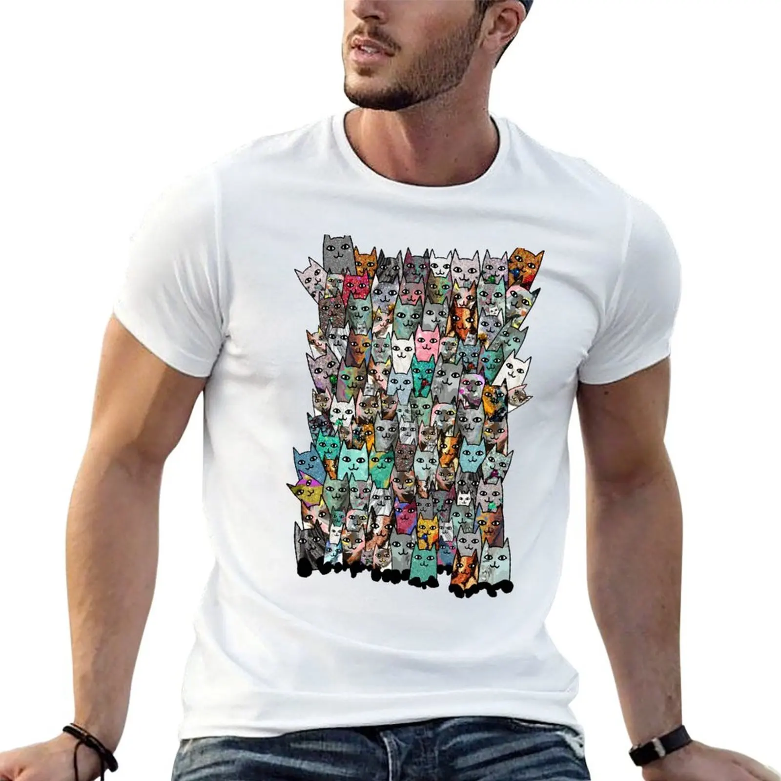 Gemstone Cats - Emerald T-Shirt quick-drying anime shirt black t shirts for men
