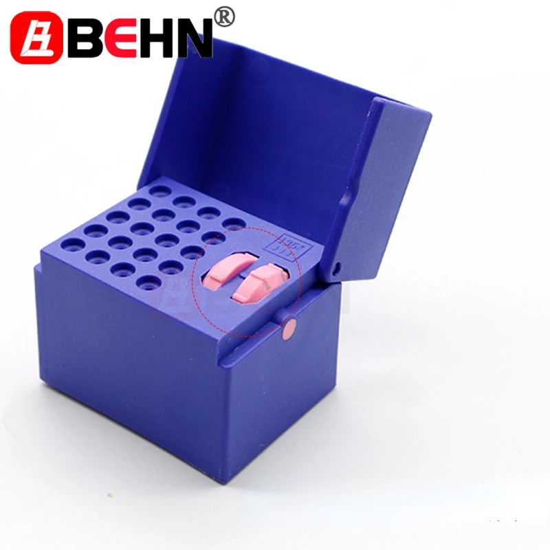 

20 Holes Dental Endodontic Endo Root Canal Files Holder file Dispenser Counter Dentistry Tools Measuring Sterilization Ruler Box