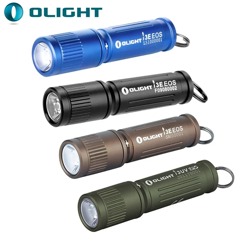 New Olight I3E EOS Black Desert Tan I3 EOS OD Keychain Flashlight 90Lumens AAA Pocket LED Flashlight Christmas Gift