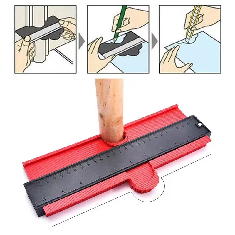 

Contour Gauge Cutting Template Measuring Instrument Woodworking Tool Wood Measure Ruler Construction Contour Tool