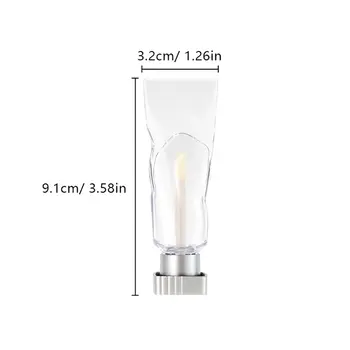 DIY prázdná tuba na rty, zubní pasta, lesk na rty, tuba, znovu naplnitelná lahvička s tekutinou, lahvička s leskem na rty, korektorem 6 nejlepší prodej prázdné tuby zubní pasty - №1