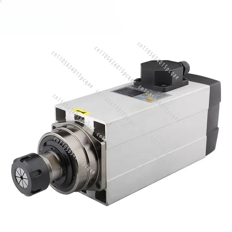HQD 6KW 220v 380v numerical control router spindle motor Air cooling spindle 18000 rpm 300Hz 12.6a 2.39Nm numerical control