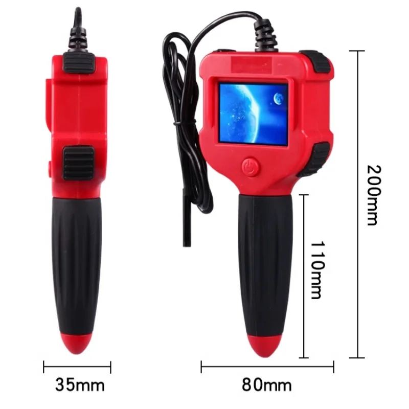 2.4 Inch Color Screen Handheld Industrial Endoscope and Inspection Camera For Car Maintenance