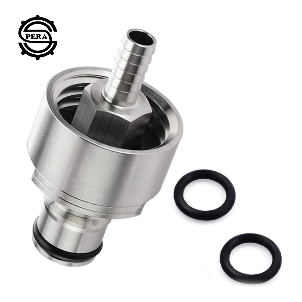 1Pcs Stainless Steel Carbonation Cap Counter Pressure Bottle Filling Barb CO2 Coupling To Carbonate Beer Soda Water