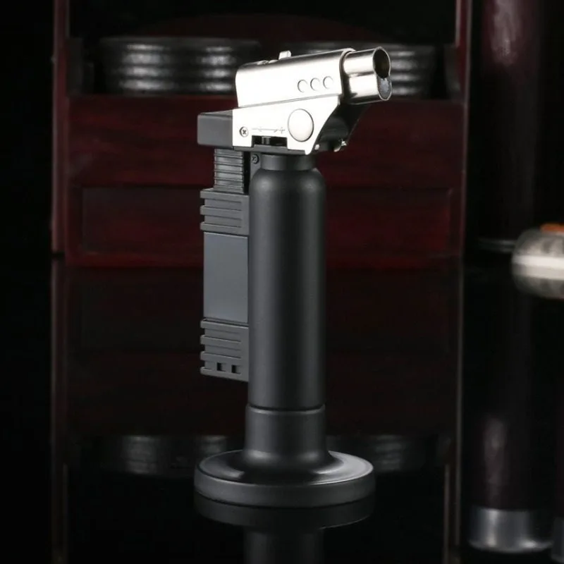 Honest Double Fire Switch Lighter with Safe Lock Welding Torch Spray Gun for Outdoor Barbecue Kitchen BBQ Tool Cigar Lighting view 3