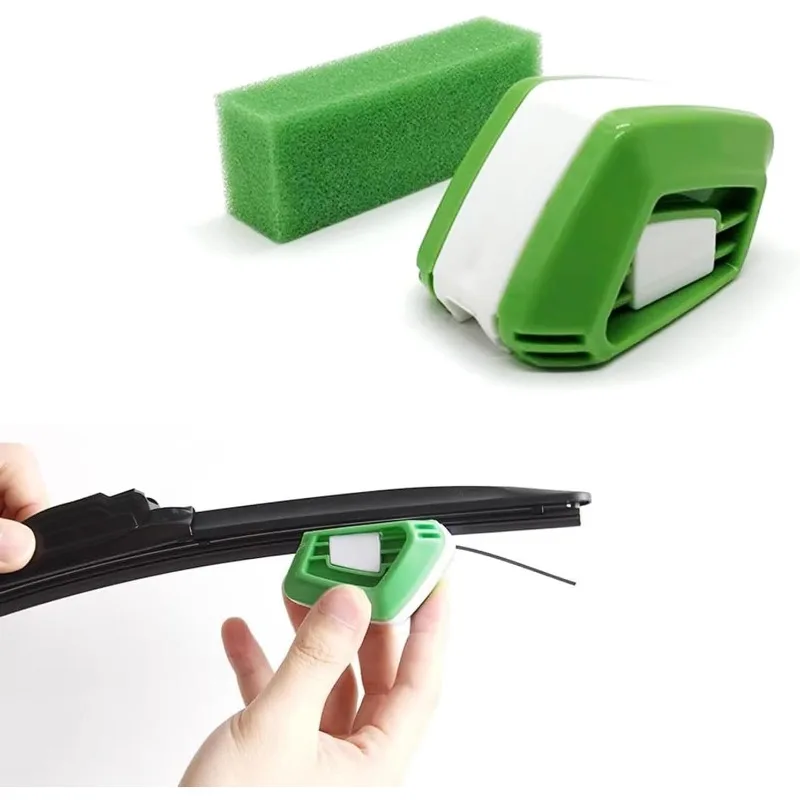 1 Pack Portable Windshield Wiper Repairer Car Wiper Repair Tool Cleaning Maintenance Accessories for Car Truck SUV Van (Green)