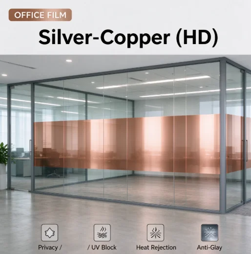 One One Way Vision Silver Copper PET Window Film Roll Privacy Glass Tint Anti UV Heat Insulation Solar Control DIY Install For Resid - Aliexpress Deal