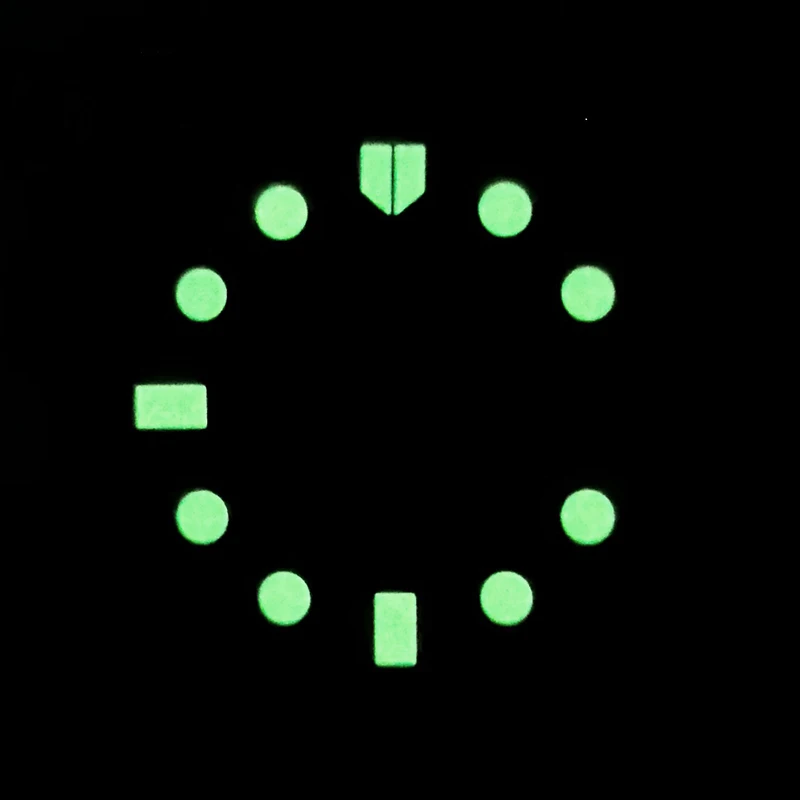 28.5 mm Face Green Luminescent Calendar Dial Compatible With SKX007 SRPD/Samurai King /6105 Turtle case NH34 NH35 NH36 Movement