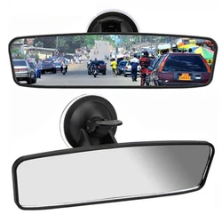 1PC Wide-angle Rearview Mirror Universal 360° Rotates Adjustable Suction Cup Interior Rear View Mirror Car Rear Mirror