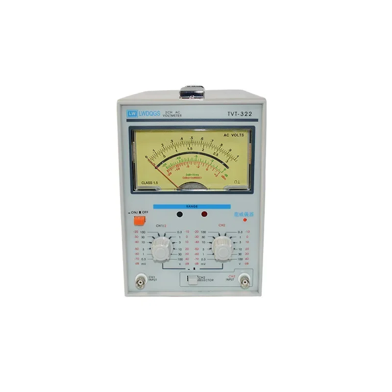 For TVT-322 Dual Channel Milivoltmeter Double Needle Millivoltmeter New Design High Quality Pointer Voltage Measuring