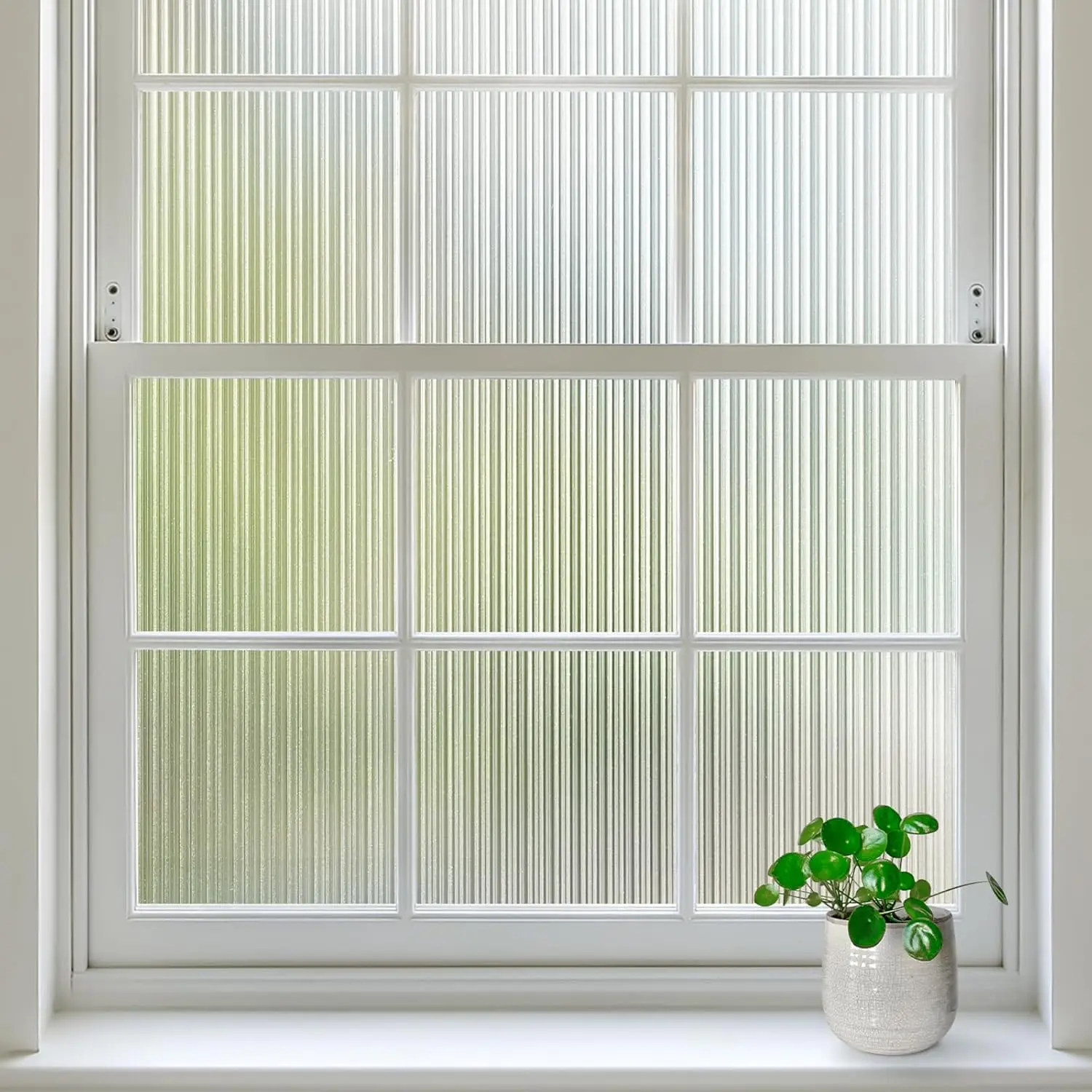Sichtschutzfolie für Schilfrohrgläser, nicht klebende Fensterfolie aus Milchglas, statisch haftend, abnehmbar, UV-Wärmeblockierung für Zuhause