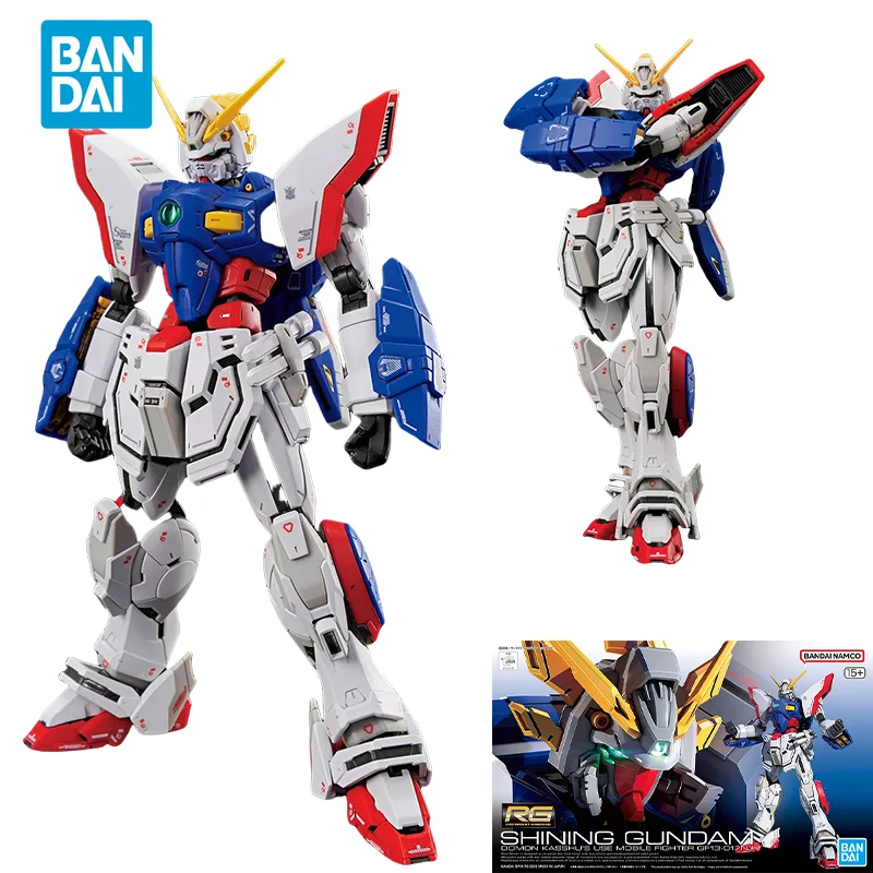 

Spot Direct Delivery Bandai Original Anime GUNDAM Model RG 1/144 SHINING GUNDAM Action Figure Assembly Toys for Children Gift