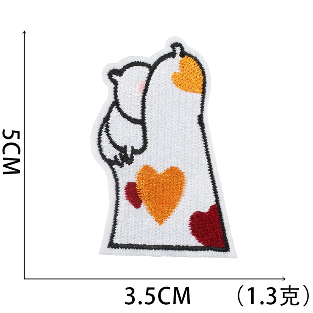 Patch brodé thermocollant pour vêtements, patchs de poche, patte de chat, autocollants de vêtements, tissu, couture, thermoadhésif, applique thermocollante, thermocollant