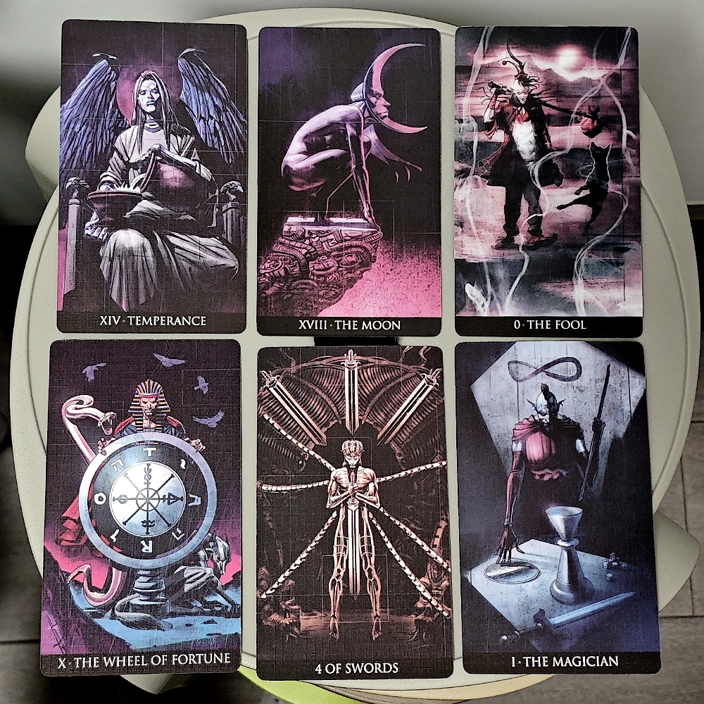 Jeu de tarot Incubus 78 pièces cartes de tarot sur le thème des cauchemars basées sur le système Rider Waite 12*7cm