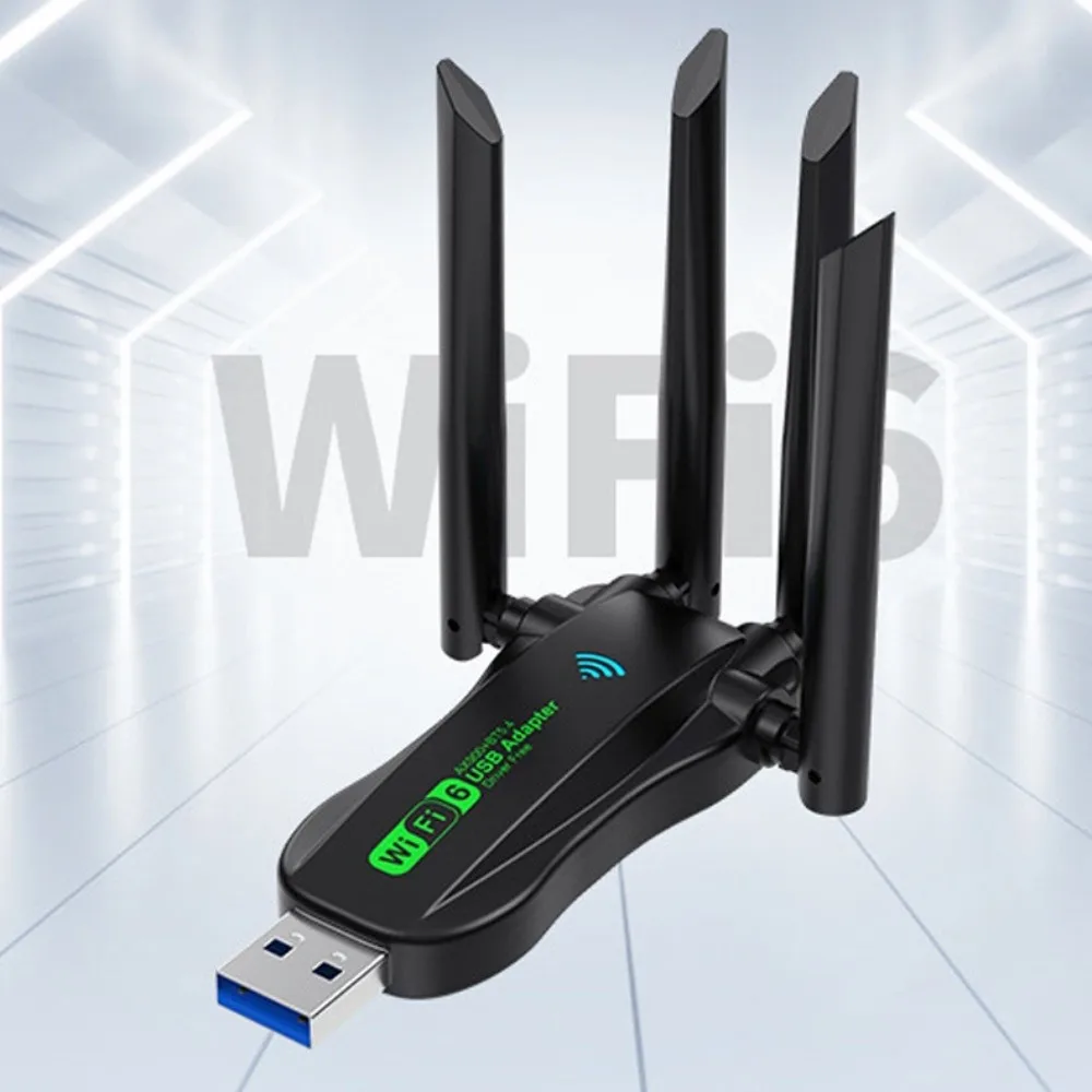 

AX900 Dual Band WiFi6 USB Adapter Bluetooth 5.4 4 Antenna 900Mbps WiFi Dongle 2.4G/5Ghz Receiver Wireless Network Card