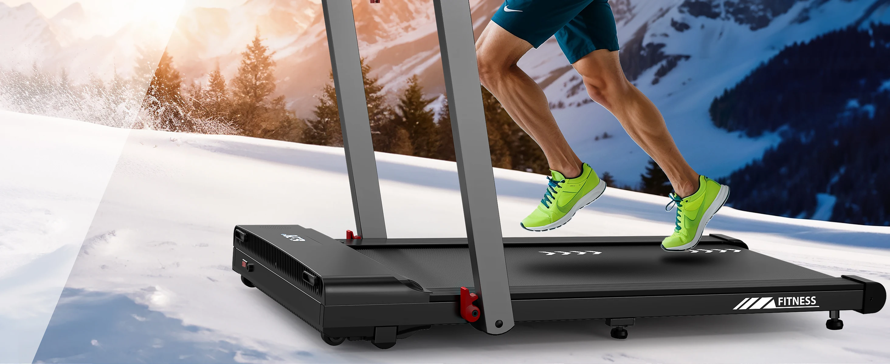 3-in-1 Heim-Laufband 2,5 PS Geräuscharm Bluetooth-Lautsprecher Faltbar 12 Programme Fernbedienung Dual-LED-Display für Zuhause und Büro – Detail 2