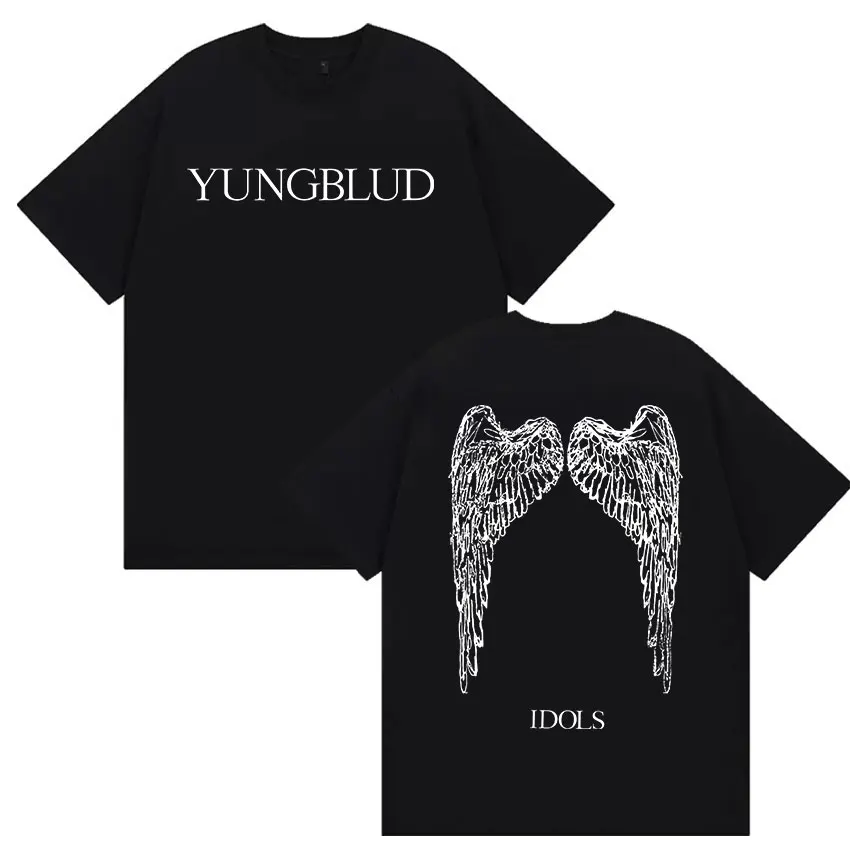 

YUNGBLUD Idols Tour 2025 Print T Shirt Men Women Fashion High Quality Short Sleeve T-shirts Tops Pure Cotton T-shirt Streetwear