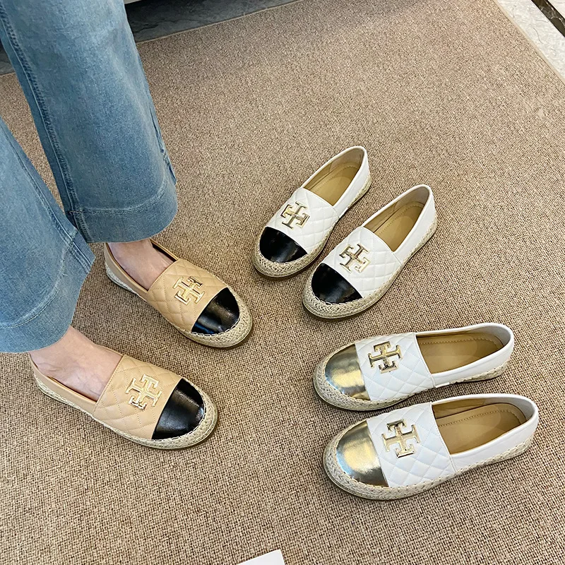 New Shoes for Women Leather Flat Boat Shoes Designer Fisherman Shoes Girl Fashion Slip-on Loafers