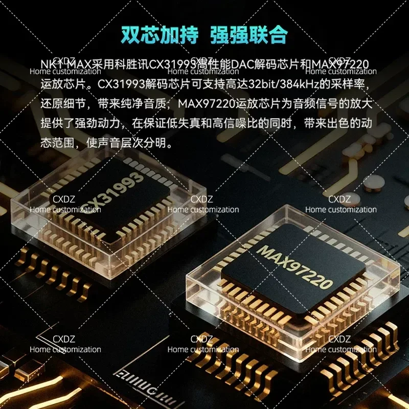 NK1MAX Dual Chip Portable Digital Audio Decoder DAC Adapter Cable HiFi Dongle