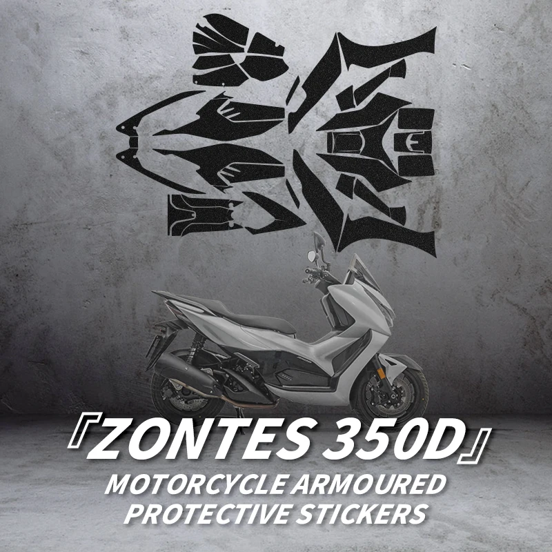 For ZONTES 350D Bike Accessories Armor Protective Sticker Fairing Kits Of Motorcycle Plastic Area Decoration And Refit Decals