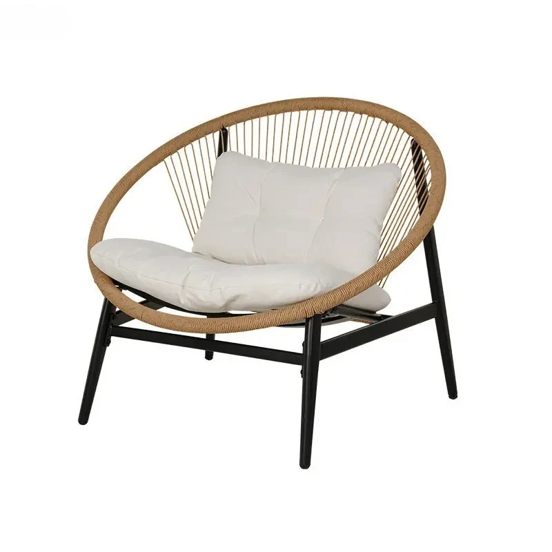 Outdoor Table and Chair Balcony Rest Area Single Backrest Chair Sofa Balcony Chair
