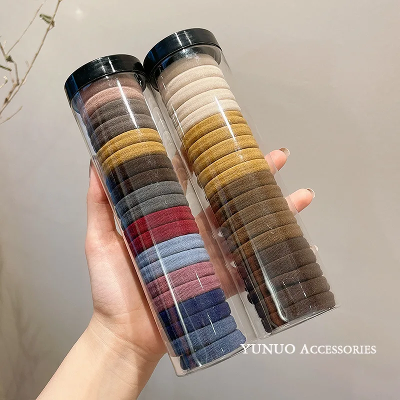 Strong Elastic Ponytail Holders Non Crease Hair Ties for Women Daily Use Soft Rubber Bands Simple Elegant Hair Accessory