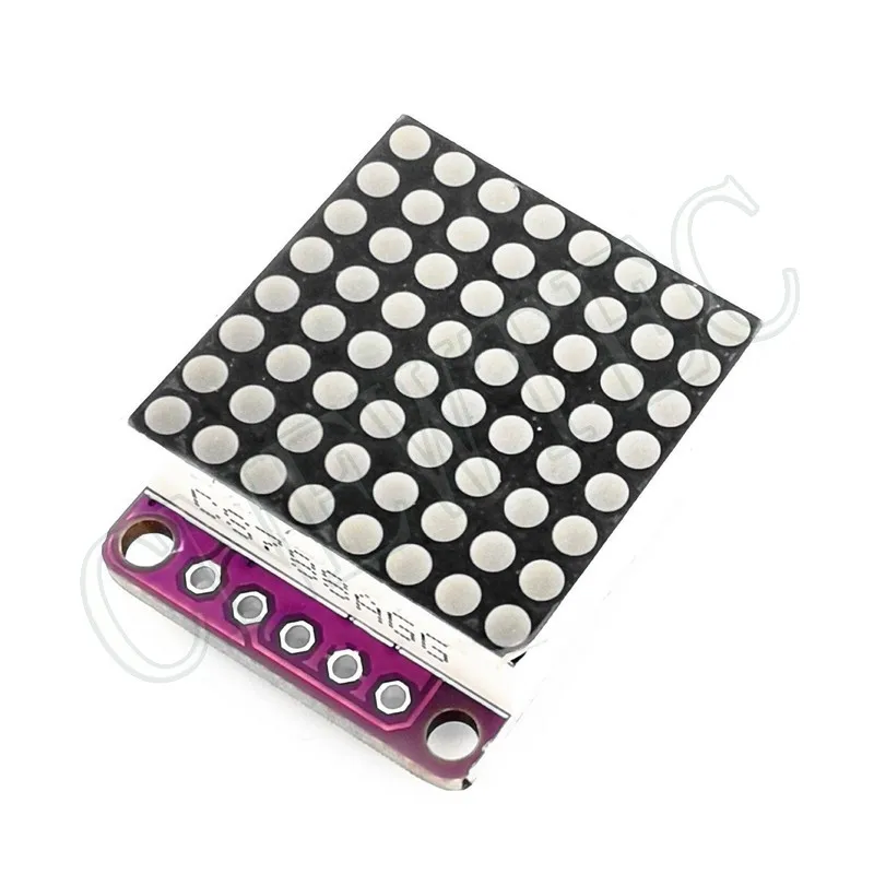 8x8 MAX7219 Red/Blue/Green/White Dot Led Matrix MCU Display Control Module 5V Interface Output Input Common Cathode 0.7Inch 8*8