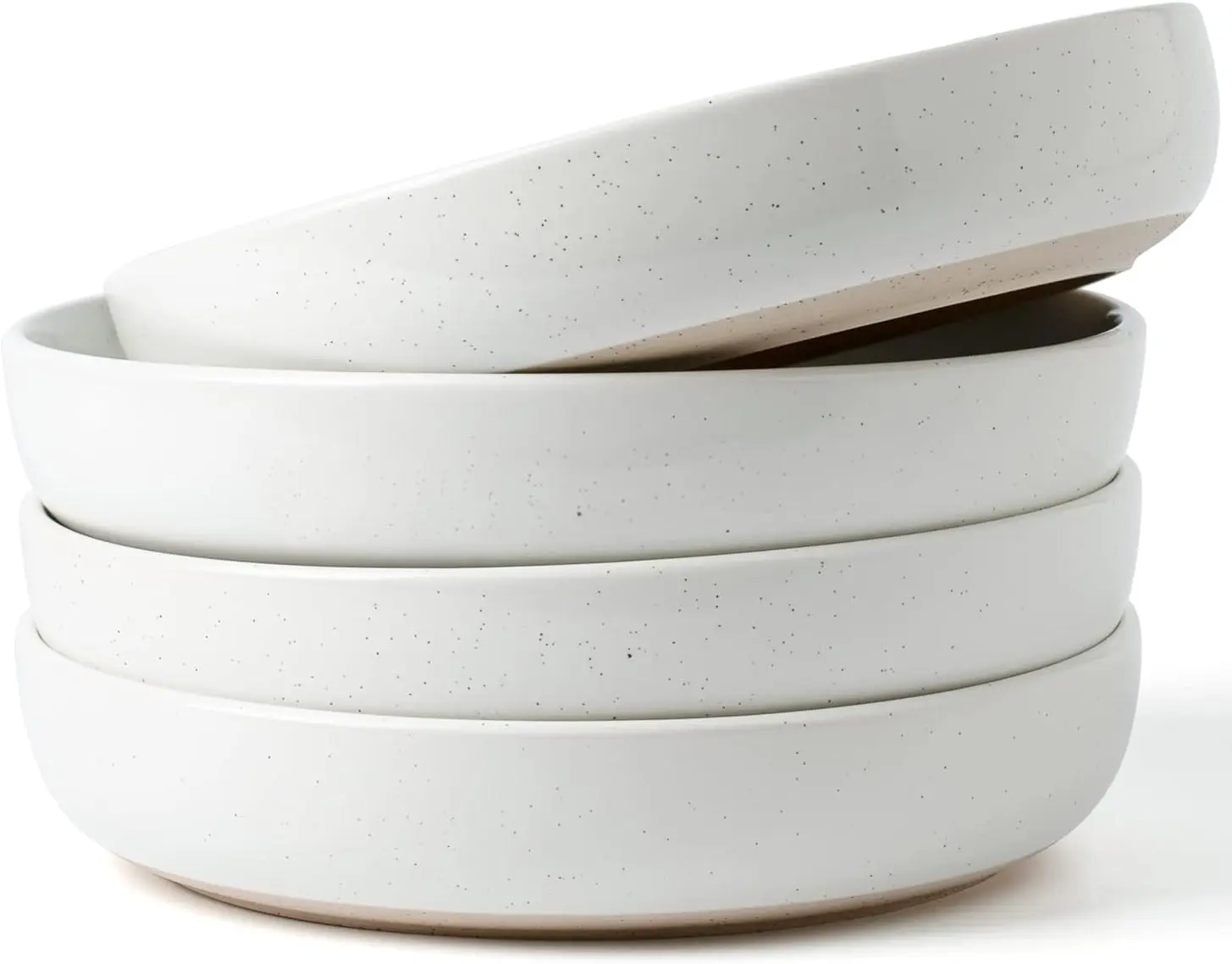 

33 oz Pasta Salad Bowls Set of 4, Perfect for Housewarming Thanksgiving Christmas Gifts in White