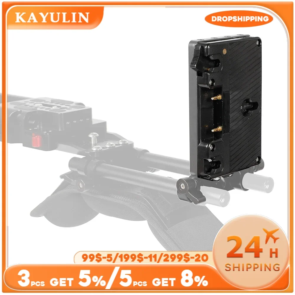 Kayulin Anton Bauer Gold Mount Power Supply Splitter Battery Adapter With 5V 7.2V 12V 14.8V Power Output