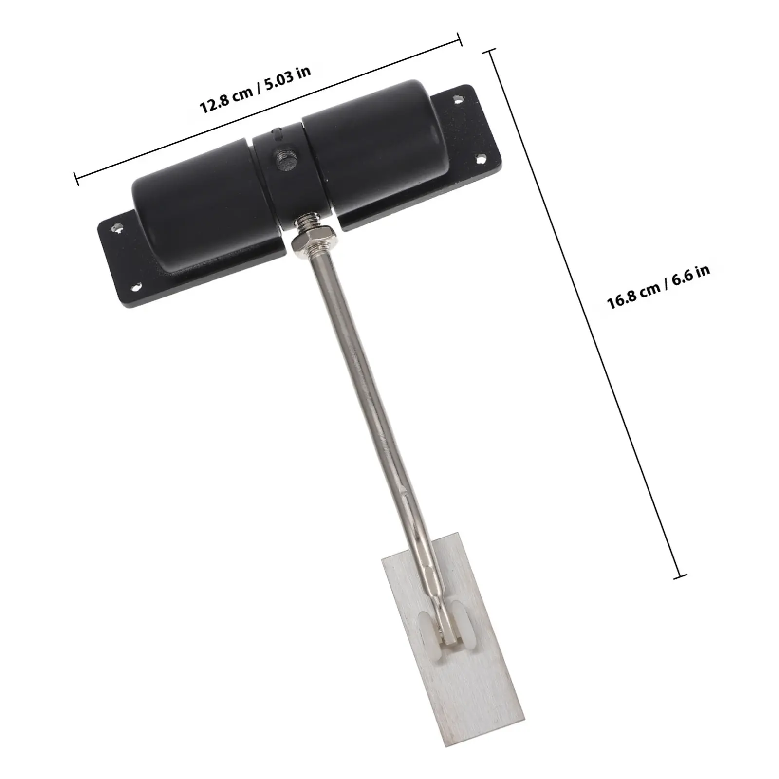 Adjustable Stainless Steel Automatic Door Closer Spring Hinge for Residential Gate Screen Door Closing Buffering Device Safety