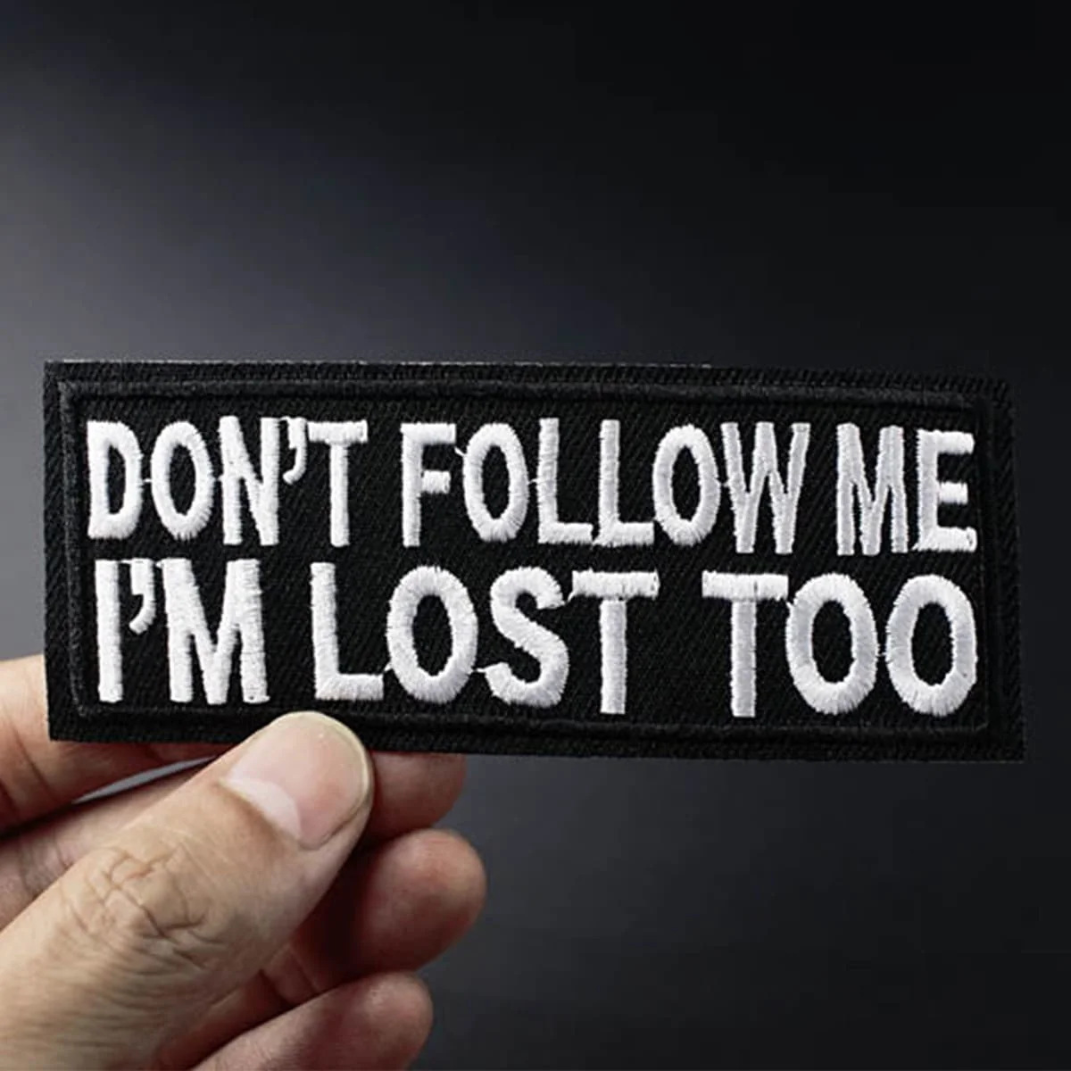 Vibrant Black Embroidered Patch product image