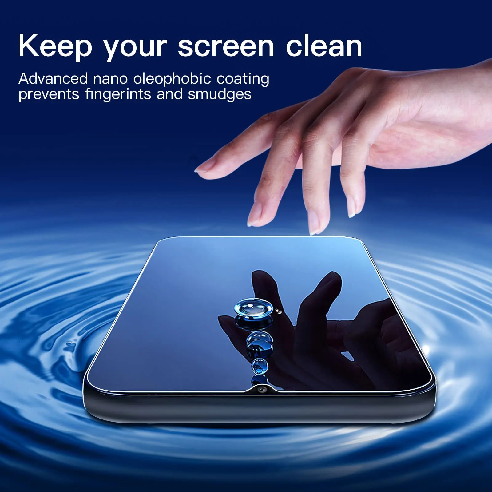 Für Samsung Galaxy A14 4G 5G Displayschutzfolie aus gehärtetem Glas, Kristallglimmer, 9H, HD, klar, transparent, hohes Aluminium, kratzfest – Detail 5