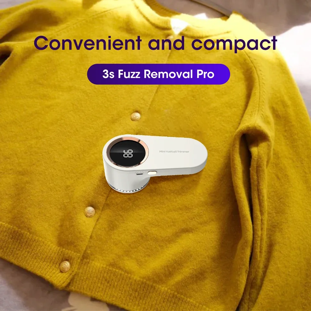 

USB аккумуляторная электробритва для ткани, светодиодное цифровое средство для удаления ворса/пиллинга для одежды/свитера, портативный инструмент для триммера для пуха