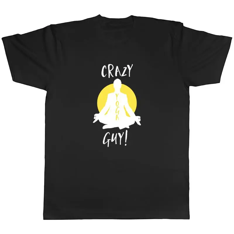 

Crazy Yoga Guy Mens Unisex T-Shirt Tee