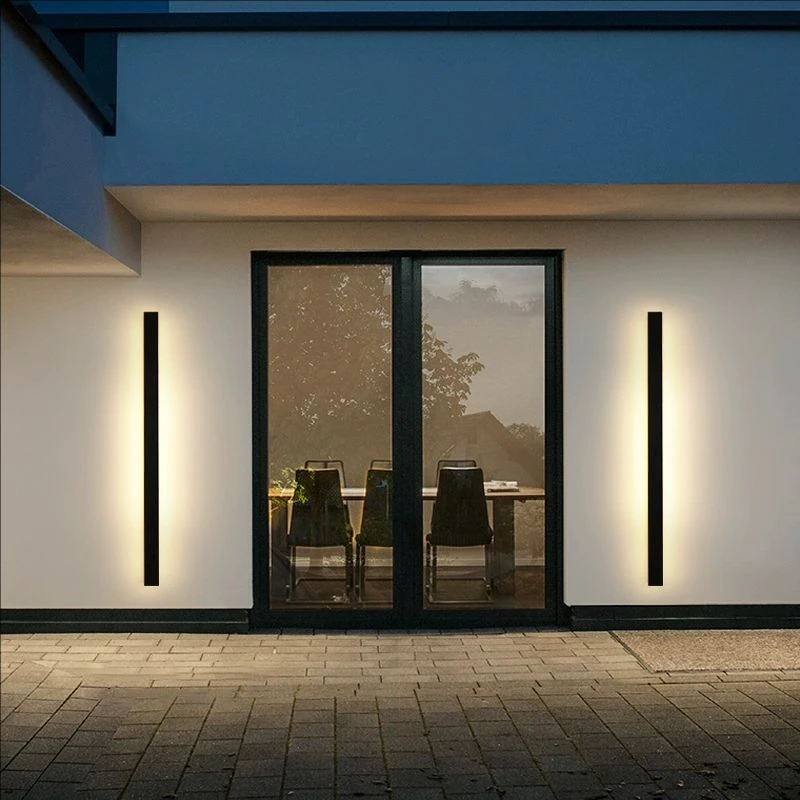 

LED Long Line Lamp IP65 Aluminum Wall Light Garden Villa Porch Wall Light DC24V AC85V-265V Modern Waterproof Outdoor Wall Lamp