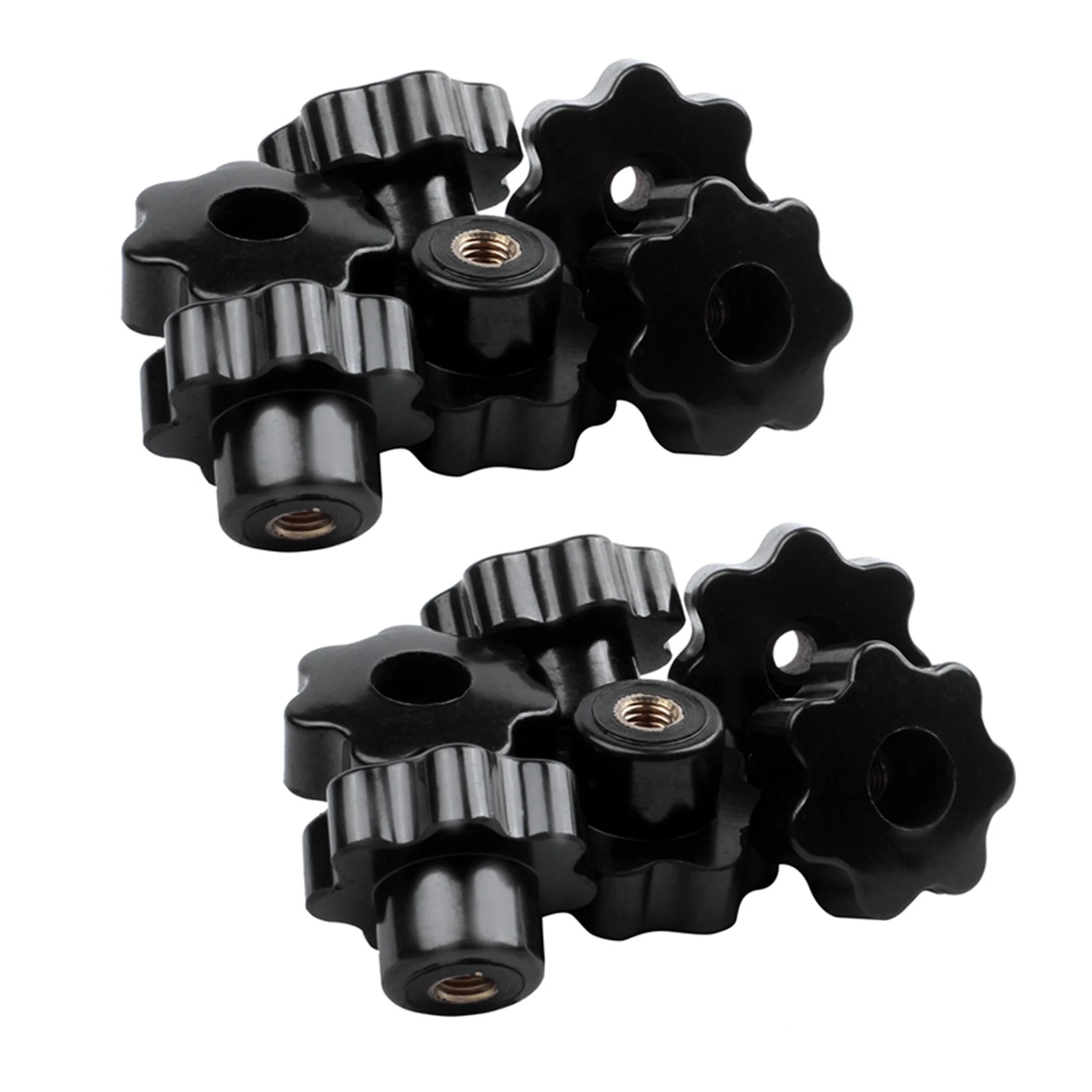 ABVJ-Machinery Latche Knurled Clamping Nuts Knob Grip M8 Female Thread 12Pcs
