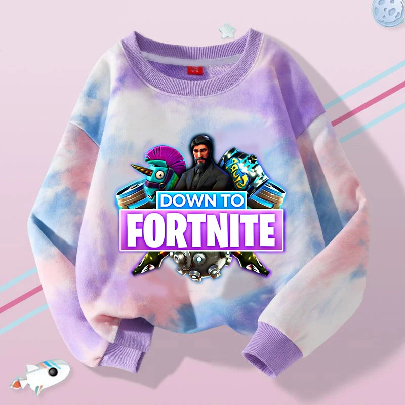 جديد Fortnite الأطفال بلوزات الكرتون لعبة شخصية مطبوعة هوديي الأولاد الخريف ملابس رياضية غير رسمية الشتاء الاطفال الملابس #3