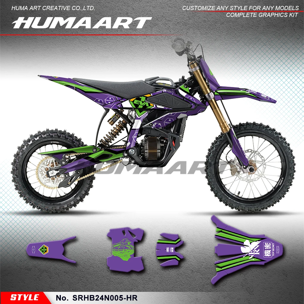 

HUMAART Motorcycle Stickers Wrap Design for Sur Ron SURRON Hyper Bee Sur-Ron Dirt eBike, Accessories, SRHB24N005-HR