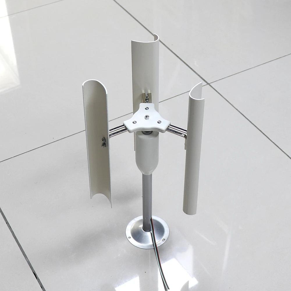 

DIY Vertical Axis Wind Turbine Model Three-Phase Permanent Magnet Generator Windmill Toy Night Light Making DIY Display