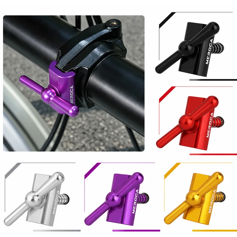 For brompton hinge clamp Aluminum alloy folding bike hinge clamp C-Clip Black Red Silver Gold Purple Quick-Release Hinge Clamp