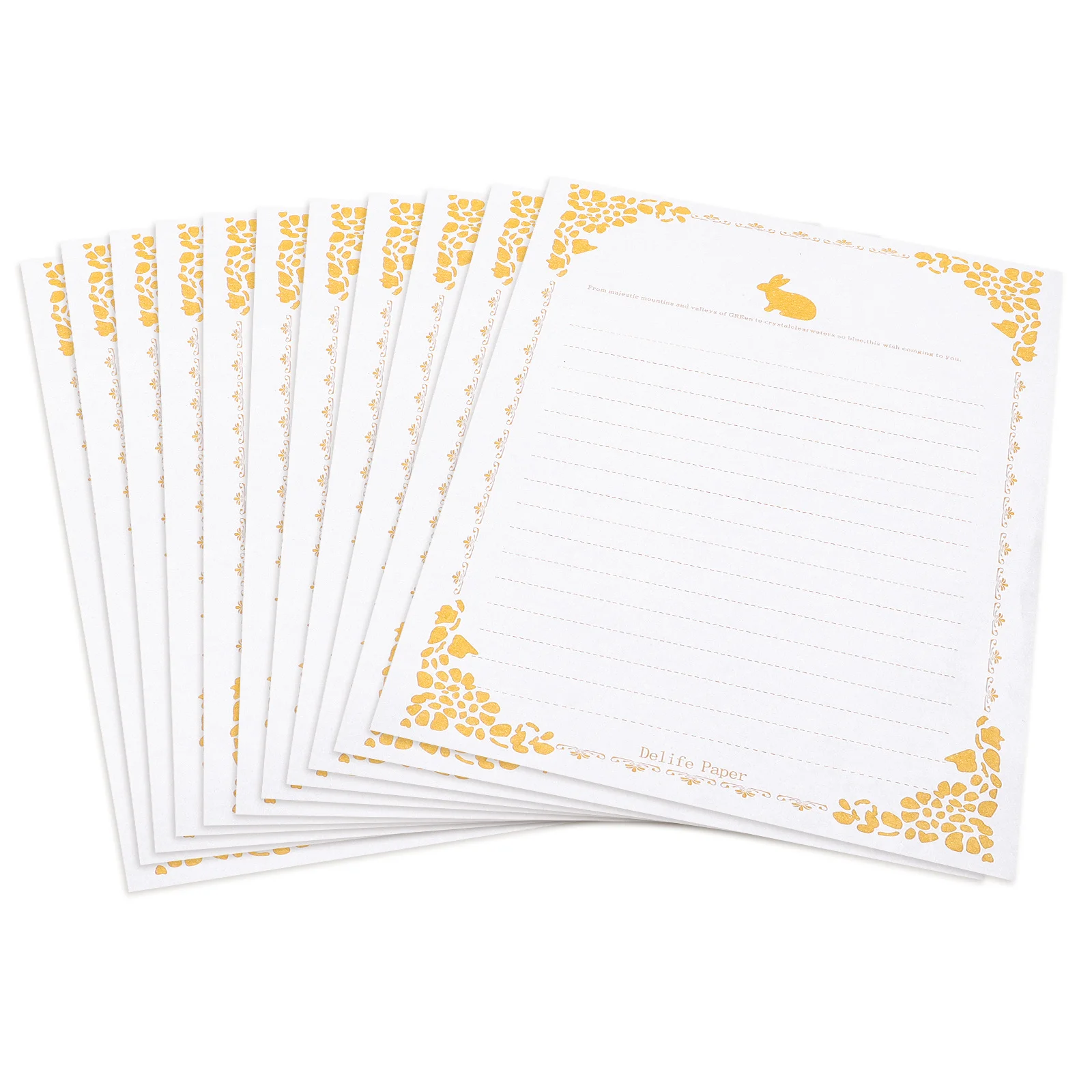 20장 빈티지 장식용 편지지 초대장용 복고풍 필기지 인사말 카드 문구류 종이